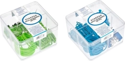 Kontortilbehør i plastæske