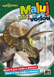 Malerbog A5 Mal med vand Dinosaurer