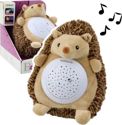 Plysset pindsvin med projektor og melodier til børn