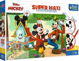 Puzzle Super Maxi 24 brikker Sjovt hus og venner MICKEY
