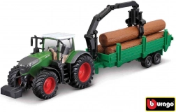 Bburago 1:50 Farm Traktor Fendt 1050 Vario + træudjævner