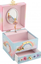 GOKI smykkeskrin med spilledåse Regnbueverden – melodien Svanesøen