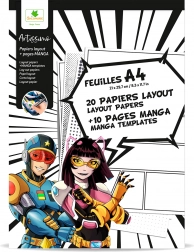 Artissimo - A4-papir til manga-tegning med teksturer