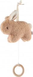 Hængende musiklegetøj kanin med træring