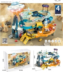 kosmisk mars-rutsjebane med køretøjer