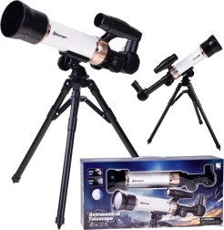 Astronomisk teleskop til børn 30x/60x med stativ og sigtekikkert