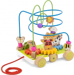 VIGA trætrukket labyrint gård 2 i 1