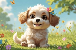 Trefl puslespil hvalp 60 brikker