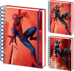 Spiderman notesbog i A5 med spiral og lentikulært omslag