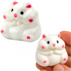 Antistress squishy gniotek hvid hamster 5 cm