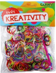 Magiske tofarvede fletteelastikker – mix af farver, 300 stk med tilbehør