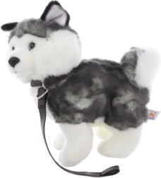 Plys Husky med snor 25 cm