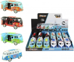 retrobus med friløb med lys og lyd 12 cm