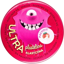 Ultra duftende modellervoks pink med jordbærduft