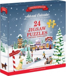Adventskalender: Julemarked puslespil 24x50 brikker