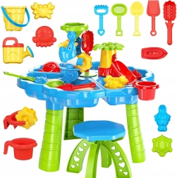 Woopie vandbord 2-i-1 sandkasse med stol aquapark med delfin