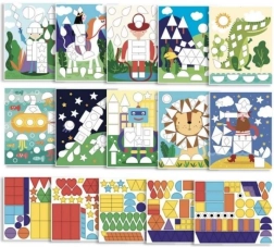 Klistermærkesæt – former og farver