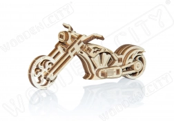 Træ 3D-puslespil motorcykel CHOPPER – mini model, 22 dele