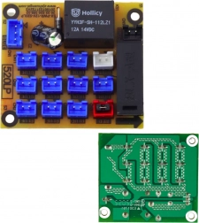 Elektronisk tavle til lysfordeler for batteridrevne køretøjer