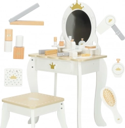 Trætoiletbord til piger Bella med tilbehør