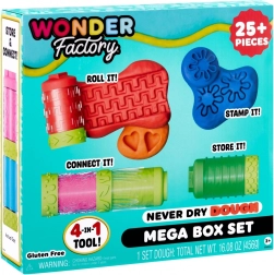 Modelervoks Wonder Factory Never Dry Dough Mega Box Sæt