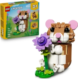 Creator 3-i-1 sød hamster med blomst