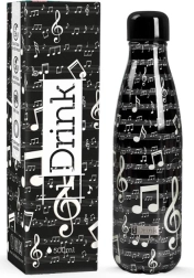 Termoflaske sort Music 500 ml