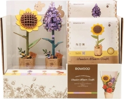 RoboTime stand med blomster Solsikke og Syren