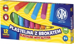 Astra modellervoks med glimmer – 12 farver