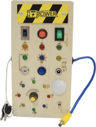 Træ interaktiv LED busy board 2Kids Toys