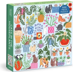 Firkantet puslespil Katte i urtepotter 500 brikker GALISON