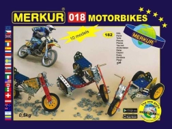 Merkur motorcykler – metalbyggesæt 174 dele, op til 10 modeller