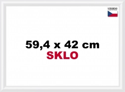 Plastramme til puslespil A2 hvid