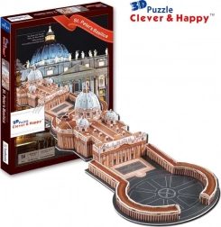 3D puslespil Basilika St. Peters Vatikan