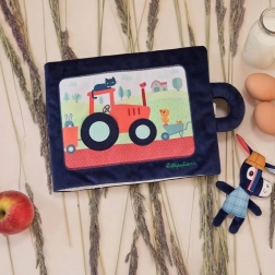 Tekstil aktivitetsbog LILLIPUTIENS – æslet Ignace på gården 18 m+