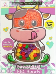 Farverigt perlesæt Ko