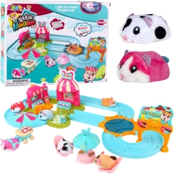 Interaktiv bane til hamster Isbar og Café med batteri