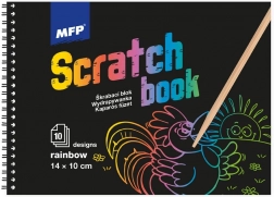 Ridse billede blok 14x10cm mix/regenbue