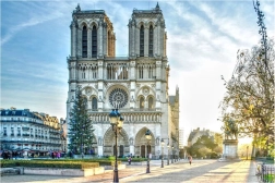 Diamantmaleri Notre-Dame katedralen 30x40 cm