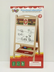 Dobbeltsidet trætavle med kugleramme