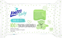 Linteo Baby vådservietter til børn 100% biologisk nedbrydelige 48 stk.