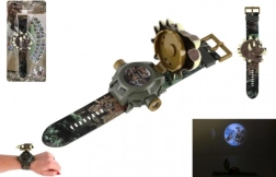 Børne digitale ur med dinosaur-projektor