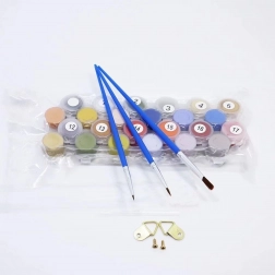 Maling efter tal med ramme 40 × 30 cm – MOTOR GHOST RIDER