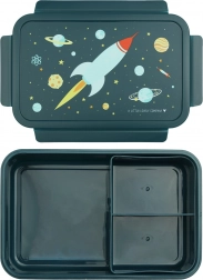 A Little Lovely Company madkasse med inddelinger, rumtema, 1,2 l