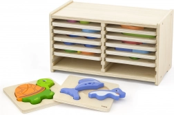 Viga træpuslespil 12 brætter