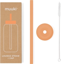 MUUKI ekstra sugerør og låg Tropical Papaya