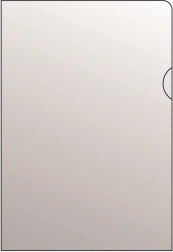 Gennemsigtig dokumentlomme A5 L af PVC 120 mikron