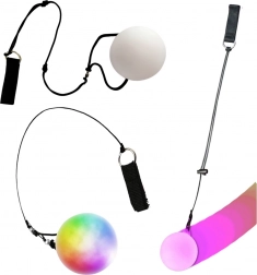 Lysende LED-kugle til jonglering