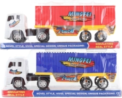 Plastlastbil med trailer med friløb