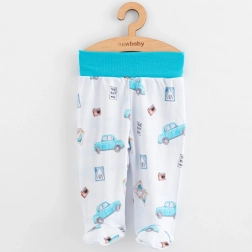 Babypolyleggings New Baby Classic II biler, str. 62 (3–6 måneder)